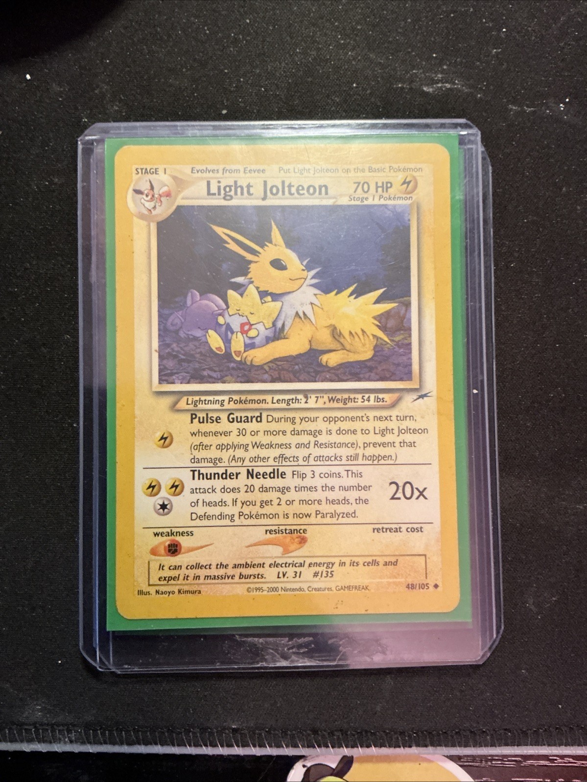 Pokémon Light Jolteon 1st Edition Neo Destiny Card 48/105 Mint Condition