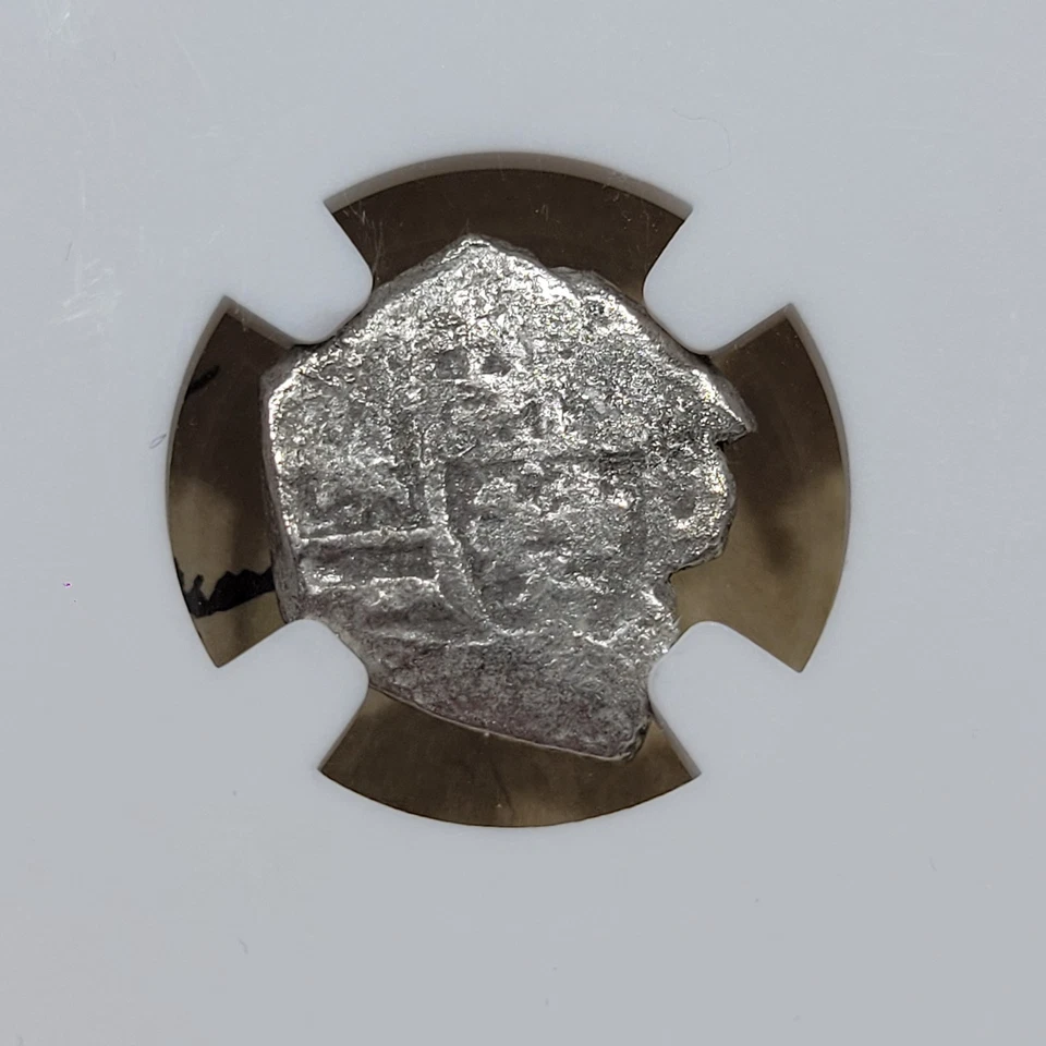 1715 FLEET Mexico Silver 1 Real NGC Certified CABIN WRECK w/ COA *K739 - Image 4 of 4