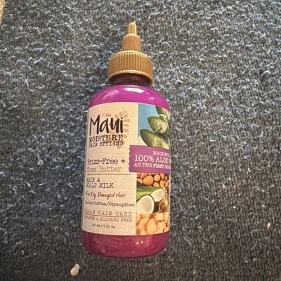 Maui Moisture Hair Styling Frizz Free Shea Butter Hair Scalp Milk, Vegan 5 fl oz