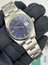 Rolex Oysterdate Precision Watch Blue Dial. Lovely Example 1982 (1551)