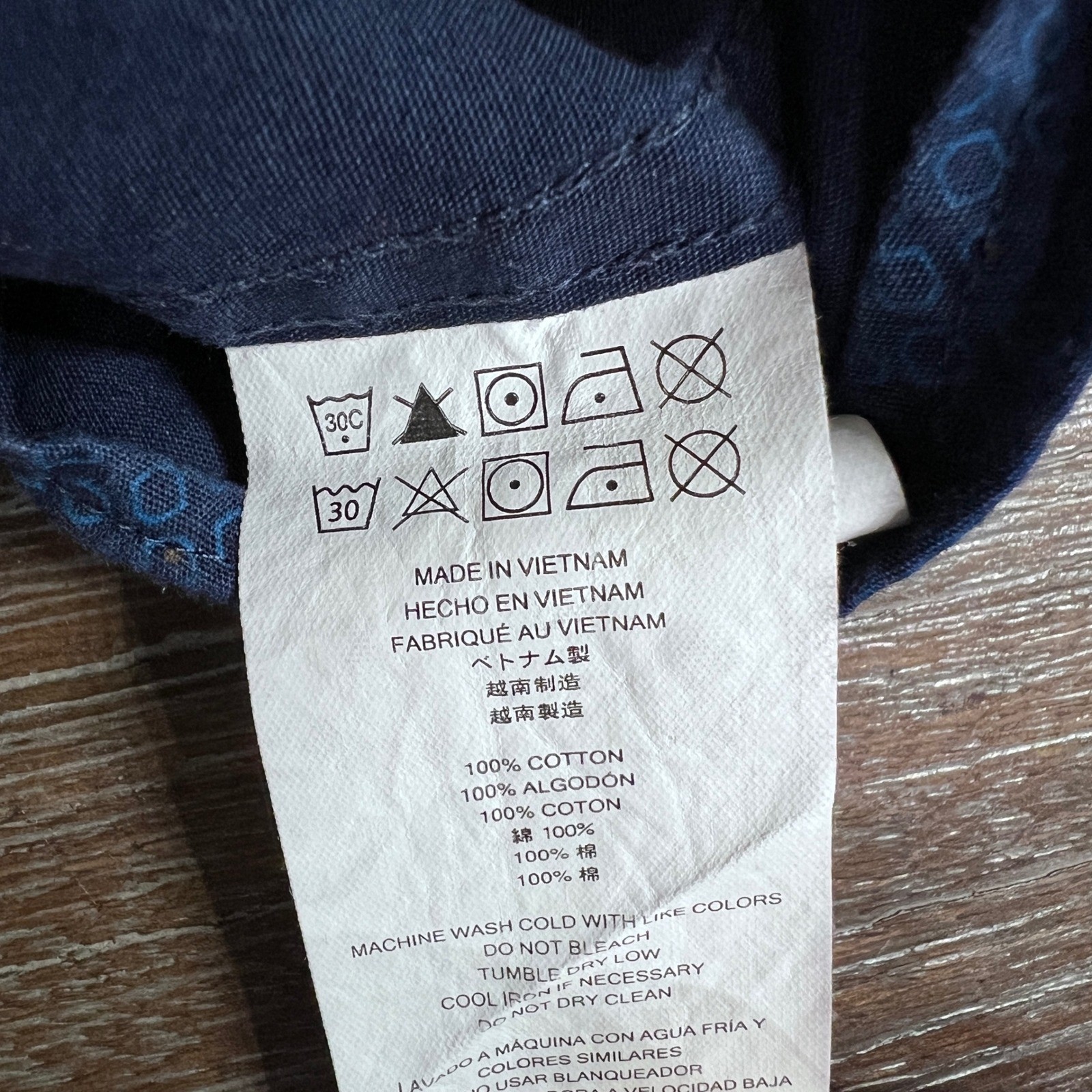 Michael Kors Men's XL Blue Patterned Classic Fit Long Sleeve Button Down Shirt thumbnail 5