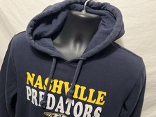 Nashville Predators NHL Hoodie Pullover Sweatshirt ‘47 Brand Blue Gold Mens L B5