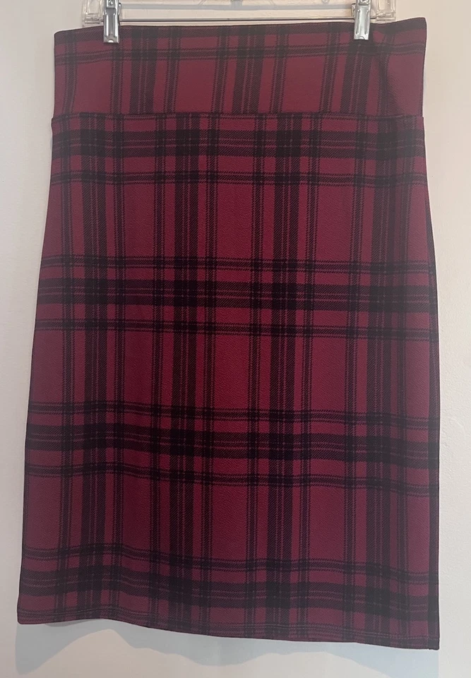 Agnes & Dora клетку карандаш юбка, красный/черный, размер 2 X, новый с Ярлыками - Изображение 3 из 4