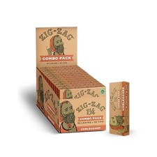 ZIG-ZAG Rolling Papers 1  Unbleached Combo Pack 24-Pack  50 Sheets  Tips 
