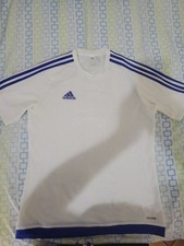 adidas Climalite Breathable Mesh 3-Stripes Crew Neck T-Shirt Men s M