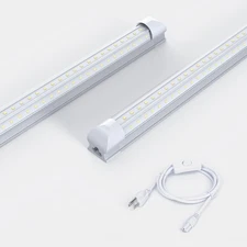 ® 10 Pack LED Shop Lights,6500K 5000LM 4FT 36W Super Bright Strip Fixture,FCC...