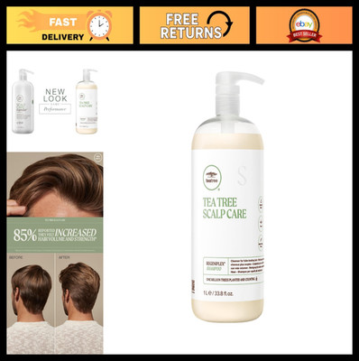 Tea Tree Scalp Care Shampoo for Thinning Hair, Thickens & Strengthens, 16oz