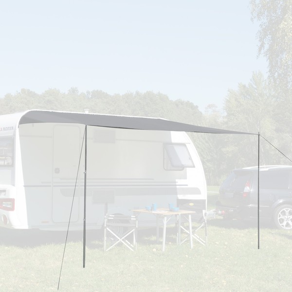 Sonnensegel Sonnenvordach Markise Sonnensegel 450X240Cm Wohnwagen Wohnmobil Neu-image
