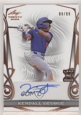 2023 Leaf Trinity Bronze 89/99 Kendall George #BA-KG1 Auto 14sd