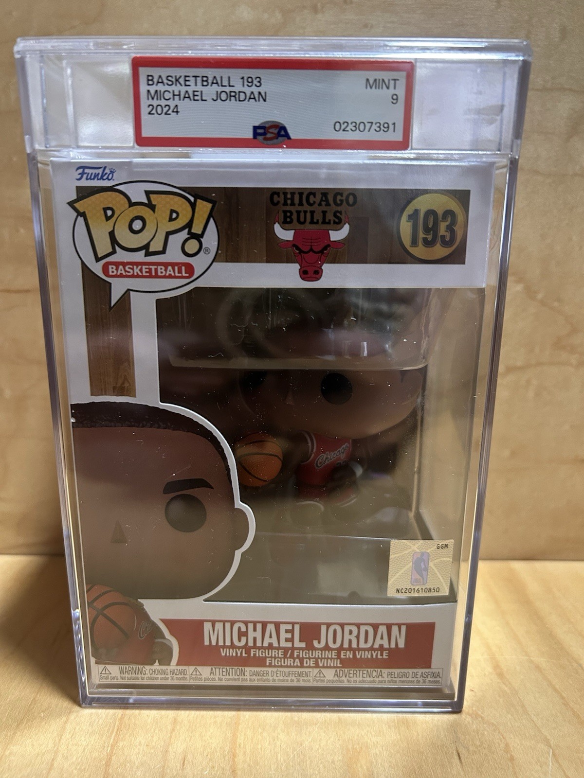 Funko POP! Basketball 193 Michael Jordan Rare Graded PSA MINT 9 ROOKIE SEASON