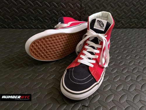 high top black checkered vans