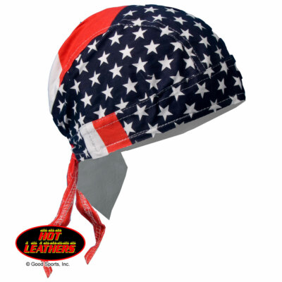 Classic American Flag USA Stars Stripes Premium Headwrap Sweatband Durag Biker
