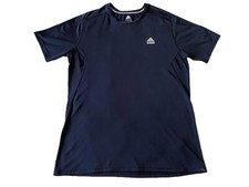 Adidas - Men's XL Navy Blue Tech Fit Clima Active Training Short Sleeve Shirt