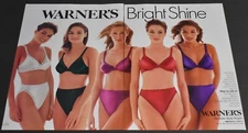 90's Print Ad Sexy Fashion Blonde Warner's Bra Panties Feminine Beauty Body ATS