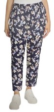 Jessica Simpson Ladies  Printed Pull-on Pant Navy Large 6 