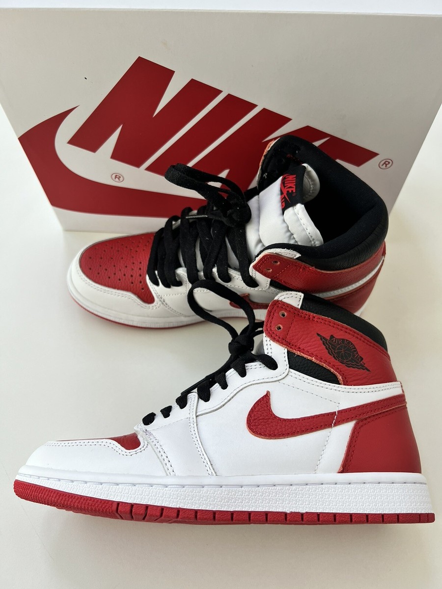 air jordan 1 high og white university red black