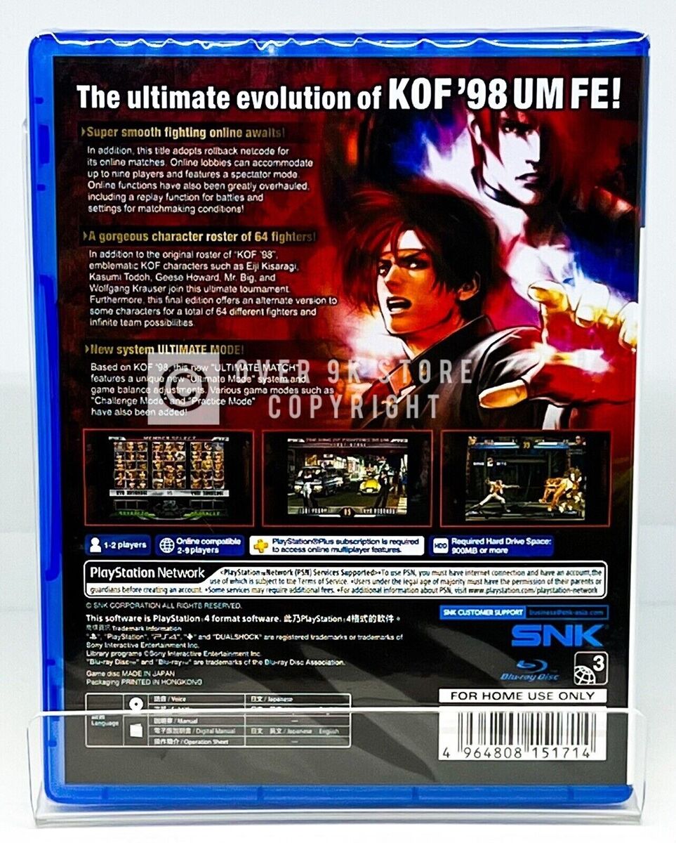 The King of Fighters '98 Ultimate Match PS4 Physical Release