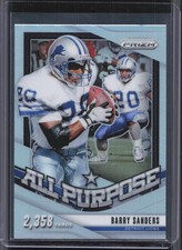 2024 Panini Prizm #7 Barry Sanders All Purpose Silver Prizm Lions RG5