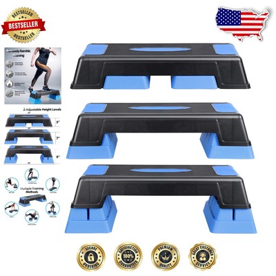 Sturdy Non-Slip 30'' Exercise Step Platform - Adjustable for All Fitness Levels