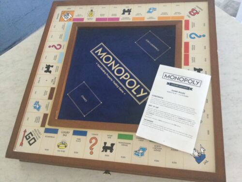 MONOPOLY LUXURY EDITION BOARD GAME NEW SEALED CARDS,PLAYER PIECES 100% COMPLETE - Picture 23 of 24