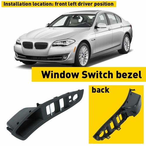 Interruptor de puerta panel manija tirar embellecedor interior delantero izquierdo ajuste 10-17 BMW Serie 5 F10 - Imagen 11 de 12