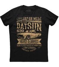 Japan Made Best Truck Dastun 620 Mens Short Sleeve New Cotton Black T-shirt