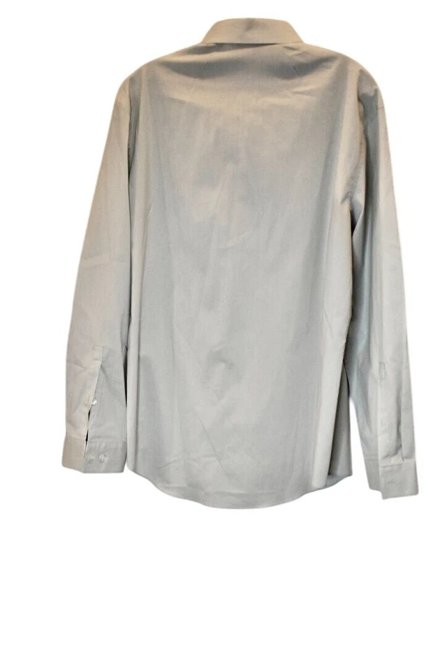 2 Мужская Kenneth Cole реакции Slim Fit платье рубашки бледно-зеленый и лосось размер 16 32/ - Изображение 3 из 4