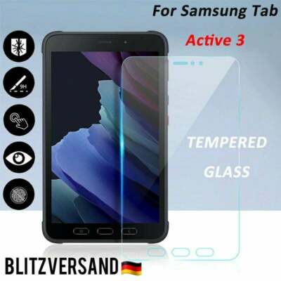 Für Samsung Galaxy Tab Active3 Schutzglas Displayschutzfolie Folie 9H Hart Glas