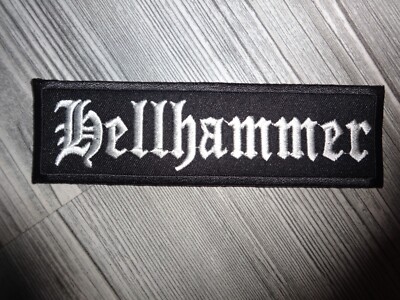 Hellhammer Patch Black Metal, Thrash Metal Speed Metal