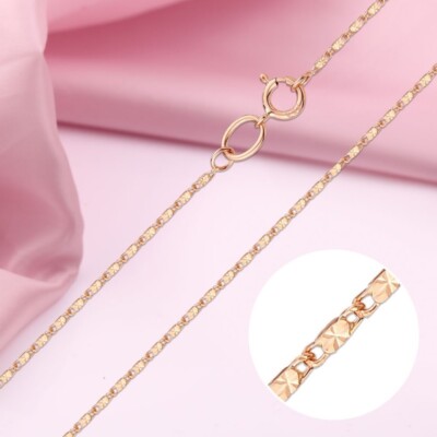 Rotgold 585 Kette Halskette Armband fantasy-link DIAMANTIERT ROSEGOLD CHAIN