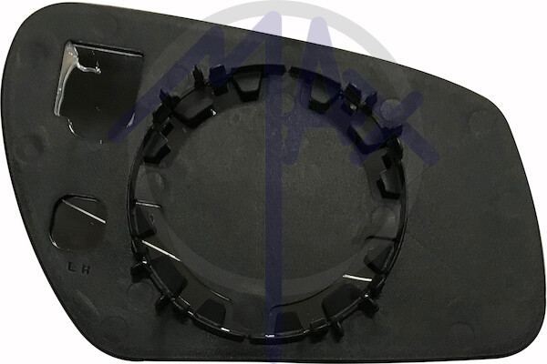 Espejo Retrovisor De Vetro Ford Fiesta 05 A 08 Izquierdo Conves Cromado Con Pias