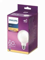 Philips Led Lampe 8W=60W | E27 | 806Lm | 2700K - Warmweiß, Matt Weiß
