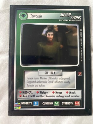 Star Trek CCG 1E Blaze of Glory TAMARITH Card NEVER PLAYED