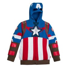 NWT DISNEY Store Captain America Jacket for Boys with hood Sz 2,3