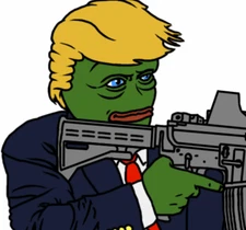 Trump Pepe Vinyl Sticker Frog Donald AR-15 4Chan Kiwi Farms MAGA Groyper 2A