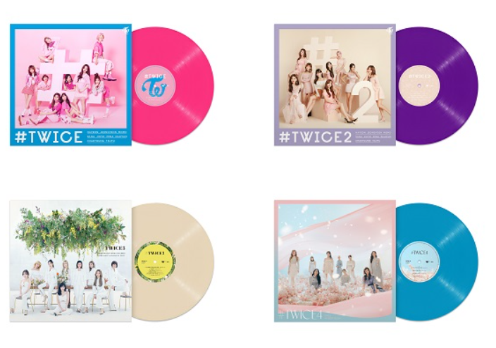 K-POP・アジア TWICE JAPANESE LP VINYL SET TWICE Japan Debut Best Album Color Vinyl #1-4 LP Limited