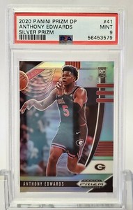 2020 Panini Prizm Silver Anthony Edwards Psa 9 MINT
