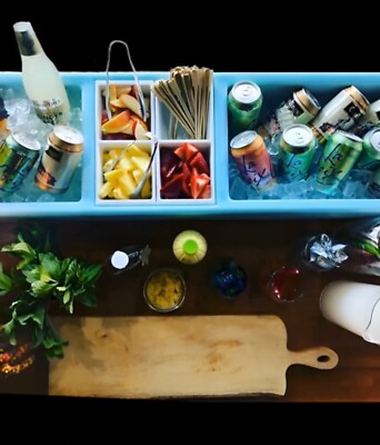 BEVERAGES  BAR COOLER INDOOR OUTDOOR  Mobile Bartending Catering PARTY BAR