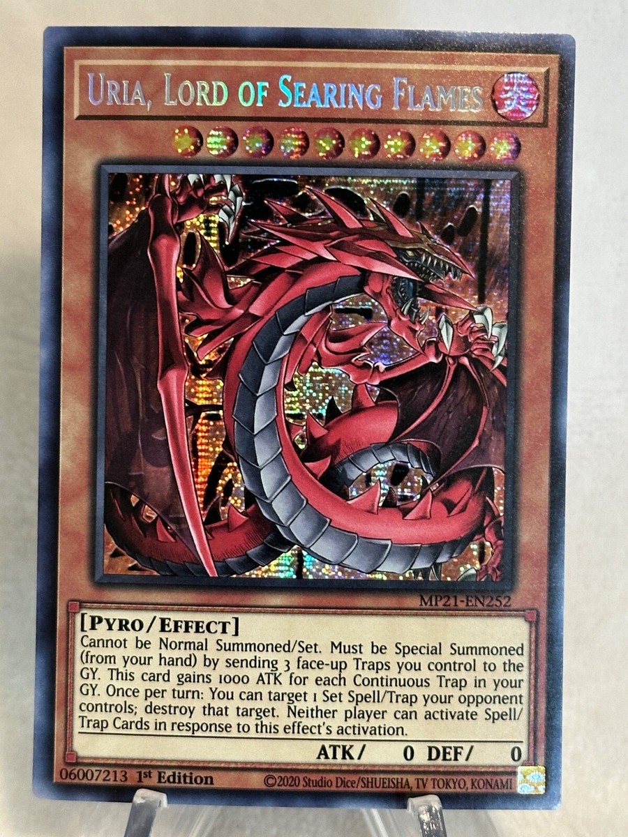 Yugioh! Uria, Lord of Searing Flames MP21-EN252 Prismatic Secret