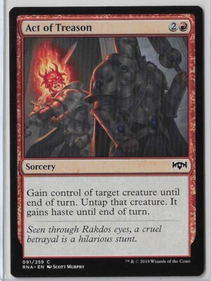 MTG Act of Treason Ravnica Allegiance (RNA) Common Magic Card #091/259  Unplayed | eBay