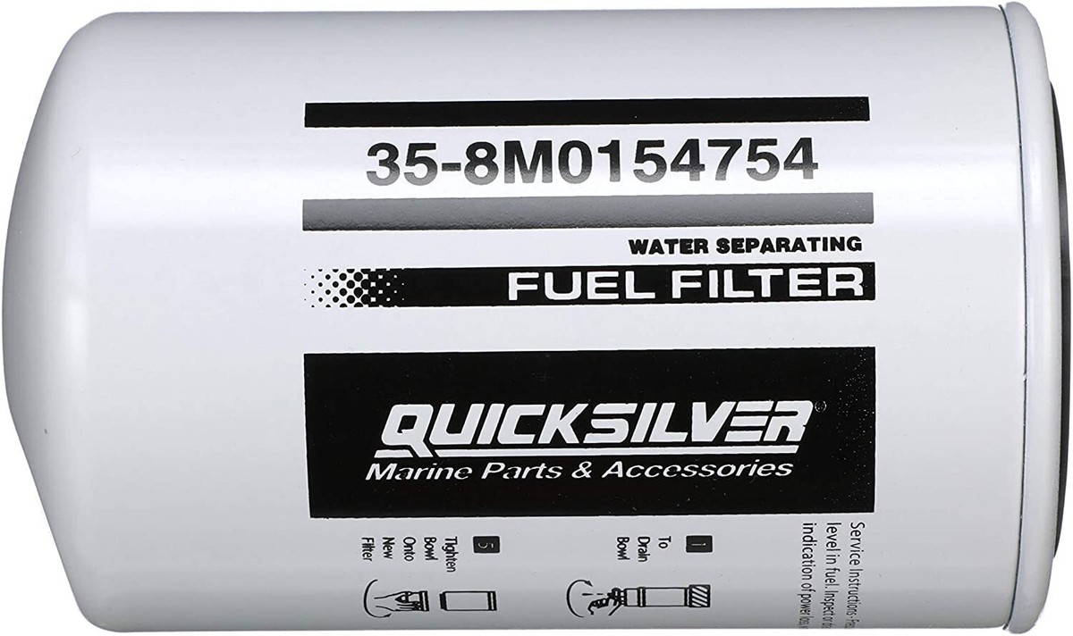 Quicksilver 35-8M0154754 Fuel Water Separator Filter Yamaha 18