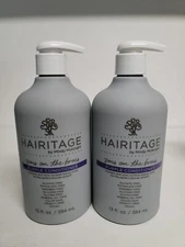 2 Bottles Hairitage Pass On The Brass Purple Conditioner 13 fl oz Each