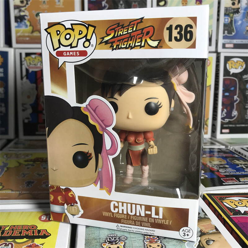 En Oferta Estatuilla Juegos Pop Street Fighter Chun-Li (Rojo) Modelos De Vinilo Con Protector Como Nuevo
