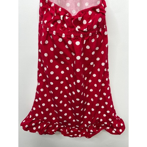 Gymboree Dress Girls Size 9 Kids Sleeveless Sundress Red White Halter Polka Dots - Picture 7 of 9