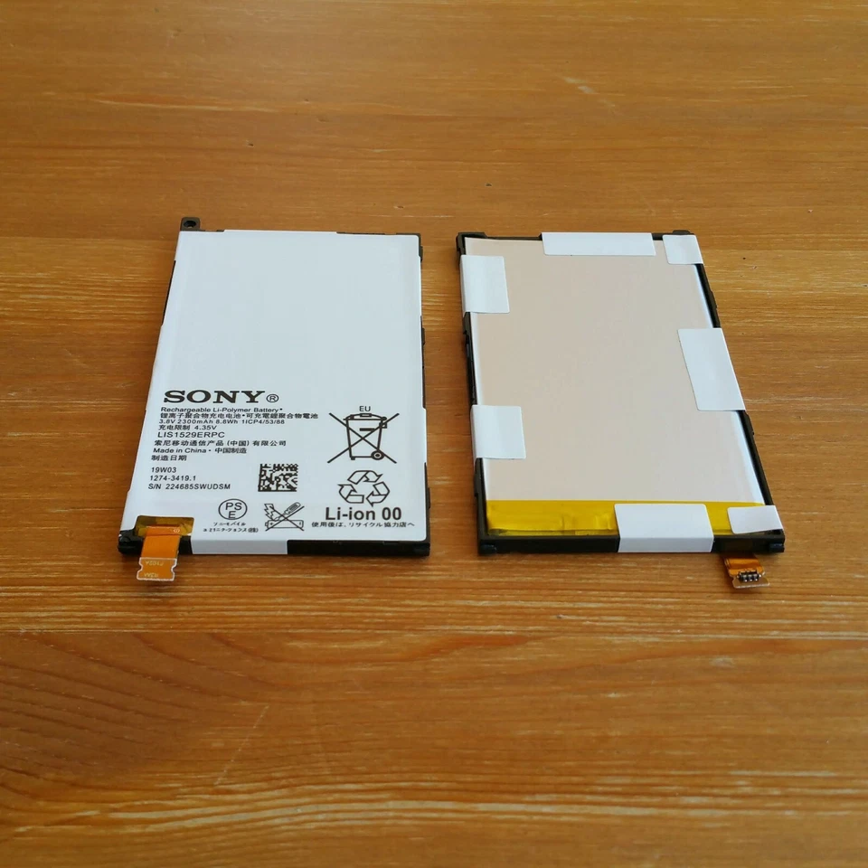 Batería compacta/mini GENUINA SONY Xperia Z1 LIS1529ERPC 2300mAh - Vendedor local Foto 3 de 4