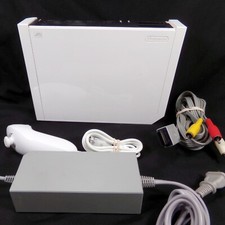 Nintendo Wii Console RVL-001 Bundle w/ Nunchuk Power Supply AV Wires