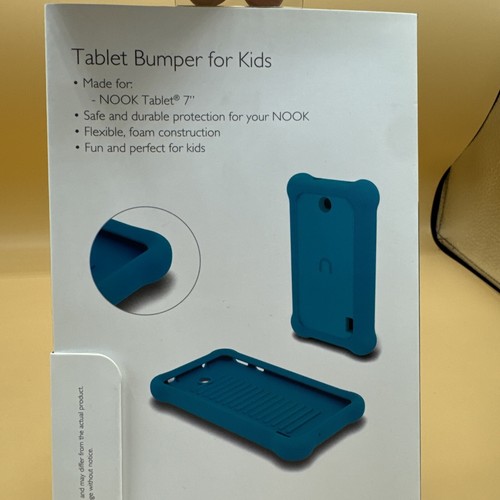 Nook MicroFoam Bumper Kids Case for 7" Nook 7 Tablet NEW in BOX - Blue - Picture 4 of 7