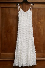 NEU APART ♥ Brautkleid ♥ Gr  36 ♥ weiß ♥ Abendkleid ♥ aufgesetzte Blüten ♥ Kleid