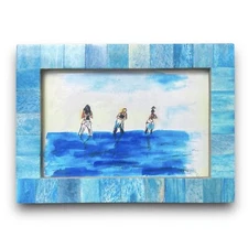 TLC Waterfalls Watercolor Pop Art Print Framed 4x6 T Box Chili Left Eye Music