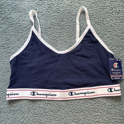 Champion Damen Größe 2XL scharlachblau Pullover Bralette Neu mit Etikett